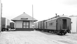 The train at the Cornell Depot.