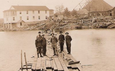 Scenes from the Cornell mill in the early years